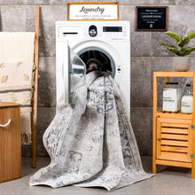 Load image into Gallery viewer, Akram Antrasit Flat Pile Washable Rug [Online Only]
