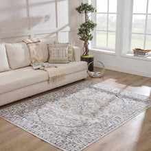 Load image into Gallery viewer, Hiti Cream Flat Pile Washable Rug [Online Only]
