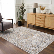 Load image into Gallery viewer, Hiti Cream Flat Pile Washable Rug [Online Only]

