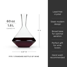 Load image into Gallery viewer, Raye Angled Crystal Wine Decanter (Online Only)
