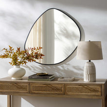 Load image into Gallery viewer, Lochovice Black Distressed Wood Mirror [Online Only]
