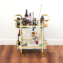 Load image into Gallery viewer, Antique Gold Bar Cart (Online Only)
