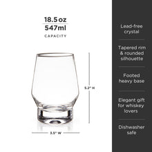 Load image into Gallery viewer, Raye Heavy Base Crystal Whiskey Glasses Set of 2 (Online Only)
