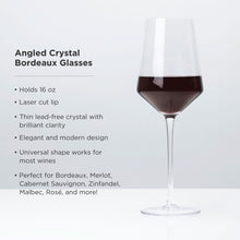 Load image into Gallery viewer, Crystal Bordeaux Glasses &amp; Gold Corkscrew Gift Box Set (Online Only)
