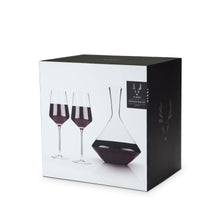 Load image into Gallery viewer, Raye Angled Crystal Bordeaux Decanter &amp; Wine Glass Set (Online Only)
