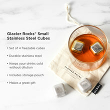 Load image into Gallery viewer, Glacier Rocks Stainless Steel Cube Set of 4 (Online Only)
