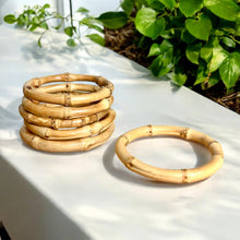 Load image into Gallery viewer, Natural Bamboo Bangle Bracelet [Online Only]

