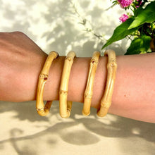 Load image into Gallery viewer, Natural Bamboo Bangle Bracelet [Online Only]
