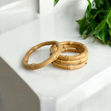 Load image into Gallery viewer, Natural Bamboo Bangle Bracelet [Online Only]
