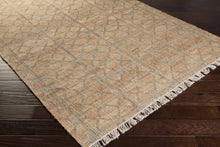 Load image into Gallery viewer, Rice Dusty Sage Fringed Jute Carpet [Online Only]
