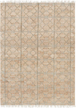 Load image into Gallery viewer, Rice Dusty Sage Fringed Jute Carpet [Online Only]
