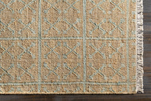 Load image into Gallery viewer, Rice Dusty Sage Fringed Jute Carpet [Online Only]
