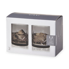 Load image into Gallery viewer, Admiral Crystal Rocks Glasses in Smoke Set of 2 (Online Only)
