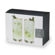 Load image into Gallery viewer, Meridian Crystal Highball Glasses Set of 2 (Online Only)
