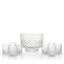Load image into Gallery viewer, Admiral Crystal Punch Bowl and Tumbler Set (Online Only)
