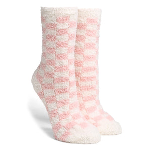 Luxury Soft Checkered Pattern Mini Crew Socks