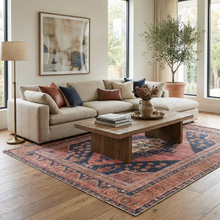 Load image into Gallery viewer, Malamote Vintage Flat Pile Washable Rug [Online Only]
