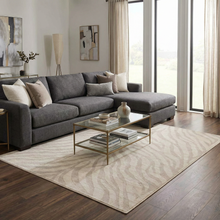 Load image into Gallery viewer, Beige Manteca Zebra Print Area Rug [Online Only]
