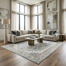 Load image into Gallery viewer, Kouta Gray Blue Area Rug [Online Only]
