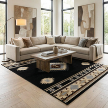 Load image into Gallery viewer, Buckhaven Black Southwestern Area Rug [Online Only]
