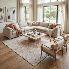 Load image into Gallery viewer, Rust Maayon Washable Rug [Online Only[
