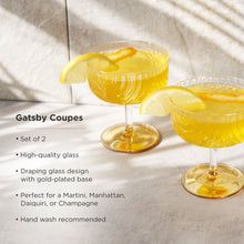 Load image into Gallery viewer, Gatsby Coupe Glasses Set of 2 (Online Only)
