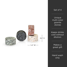 Load image into Gallery viewer, Glacier Rocks Granite Multi-Color Disks Set of 4 (Online Only)
