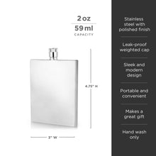 Load image into Gallery viewer, Stainless Steel Slim Flask (Online Only)
