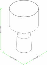 Load image into Gallery viewer, Quezon Beige Resin Table Lamp [Online Only]
