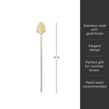 Load image into Gallery viewer, Art Deco Cocktail Picks in Gold Set of 4 (Online Only)

