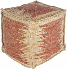 Load image into Gallery viewer, Rhuddlan Jute Rust Pouf [Online Only]
