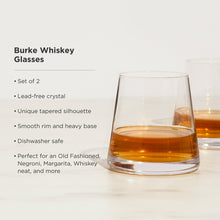 Load image into Gallery viewer, Burke Crystal Whiskey Glasses Set of 2 (Online Only)
