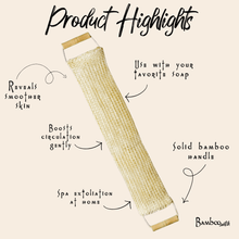 Load image into Gallery viewer, Sisal Back Scrubber with Bamboo Handles [Online Only]
