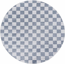 Load image into Gallery viewer, Alie Blue Gray Checkered Washable Rug [Online Only]
