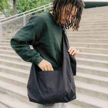 Load image into Gallery viewer, Black Large Slouchy Shoulder Bag [Online Only]
