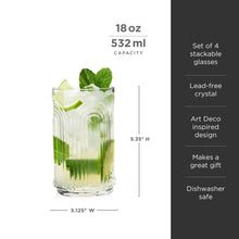 Load image into Gallery viewer, Beau Highball Glasses, Set of 4 (Online Only)
