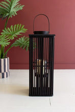 Load image into Gallery viewer, Bamboo Lantern w/ Glass Insert
