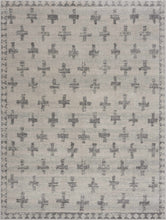 Load image into Gallery viewer, Tigris Swiss Cross Ivory &amp; Gray Area Rug [Online Only]
