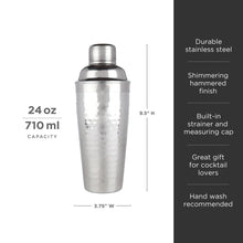 Load image into Gallery viewer, Irving Stainless Steel Hammered Cocktail Shaker (Online Only)
