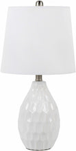 Load image into Gallery viewer, Taguig White Ceramic Table Lamp [Online Only]
