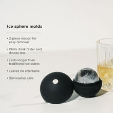 Load image into Gallery viewer, 8-Piece Ice Sphere Mold and Crystal Rocks Glass Gift Set (Online Only)
