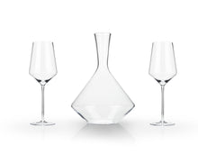 Load image into Gallery viewer, Raye Angled Crystal Bordeaux Decanter &amp; Wine Glass Set (Online Only)
