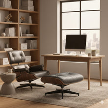 Load image into Gallery viewer, Luxury Lounge / Office Chair with Ottoman – Top Grain Leather [Online Only]
