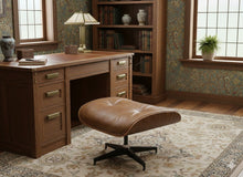 Load image into Gallery viewer, Luxury Lounge / Office Chair with Ottoman – Top Grain Leather [Online Only]
