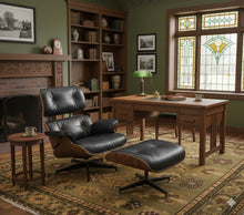 Load image into Gallery viewer, Luxury Lounge / Office Chair with Ottoman – Top Grain Leather [Online Only]
