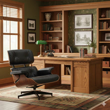 Load image into Gallery viewer, Luxury Lounge / Office Chair with Ottoman – Top Grain Leather [Online Only]
