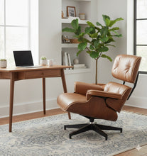 Load image into Gallery viewer, Luxury Lounge / Office Chair with Ottoman – Top Grain Leather [Online Only]
