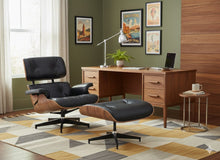 Load image into Gallery viewer, Luxury Lounge / Office Chair with Ottoman – Top Grain Leather [Online Only]
