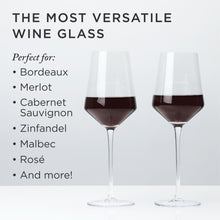 Load image into Gallery viewer, Raye Angled Crystal Bordeaux Decanter &amp; Wine Glass Set (Online Only)
