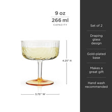 Load image into Gallery viewer, Gatsby Coupe Glasses Set of 2 (Online Only)
